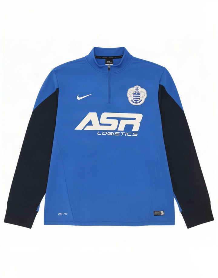 Maglia da tuta Nike Dri Fit Graphic Pullover da uomo, colore blu medio, color block