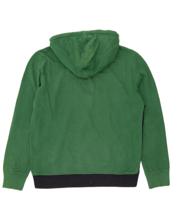 Maglione con cappuccio da uomo Jack & Jones in cotone color block verde medio