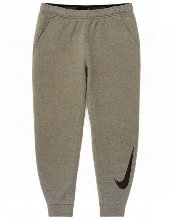 Pantaloni da tuta con grafica Nike Dri Fit da uomo, pantaloni da jogging, grigio medio screziato