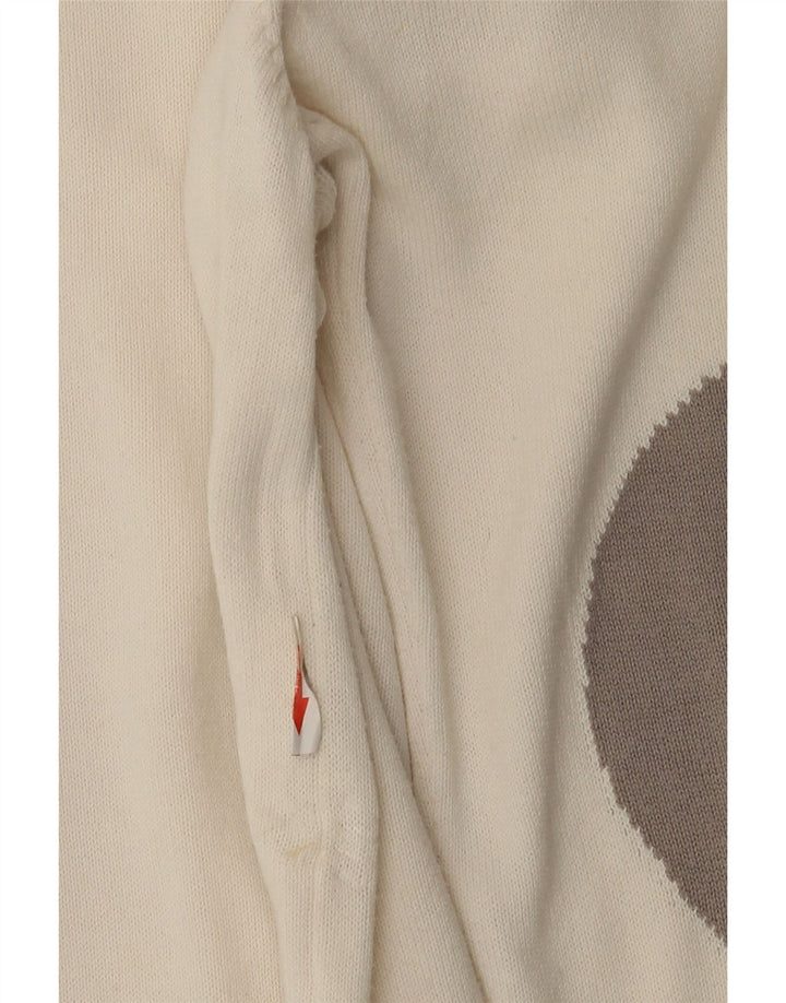 Maglione da uomo con scollo a V Emporio Armani grande bianco