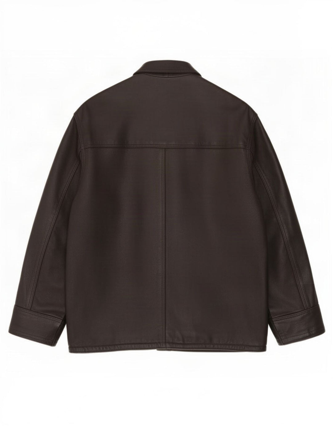 Giacca in pelle vintage da uomo UK 44 2XL Marrone