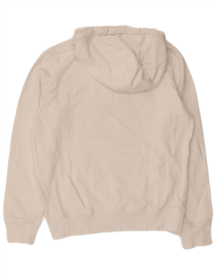 Felpa con cappuccio grafica da donna Converse UK 14 cotone bianco medio