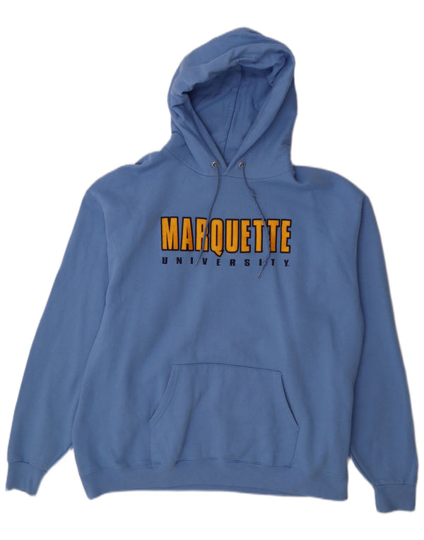 Felpa con cappuccio grafica da uomo Champion XL in cotone blu