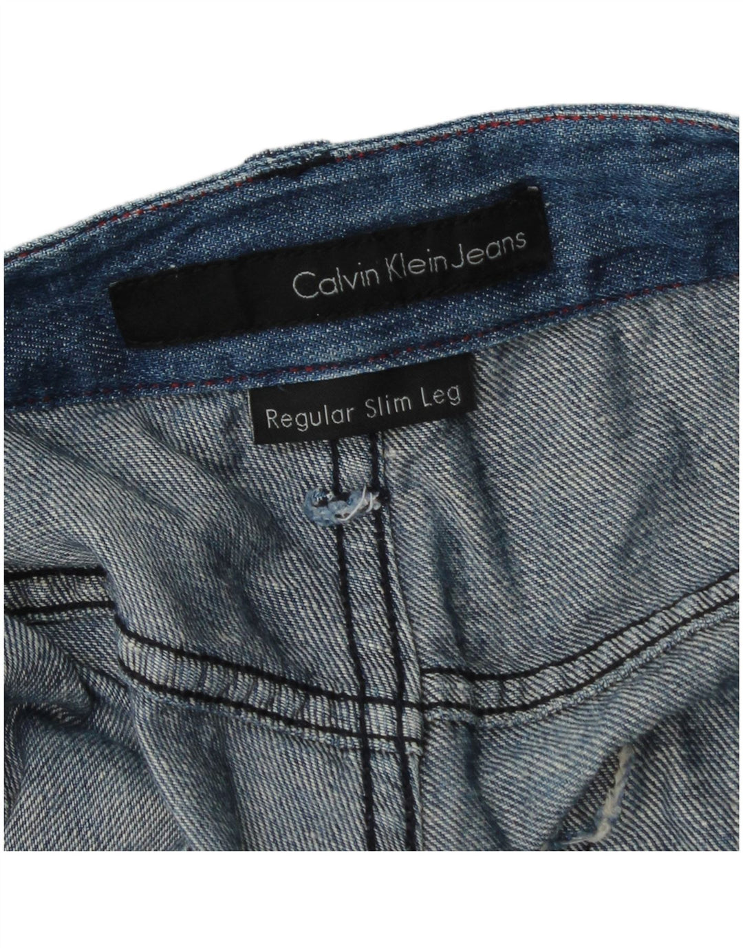 Jeans slim regolari da uomo Calvin Klein W38 L34 Blu