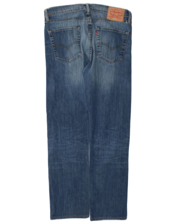 Levi's Uomo 513 Slim Jeans dritti W33 L30 Cotone Blu