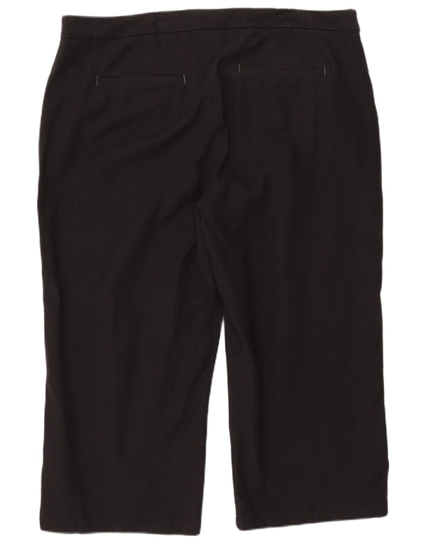 Pantaloni Capri da donna White Stuff UK 22 3XL W44 L24 Cotone nero