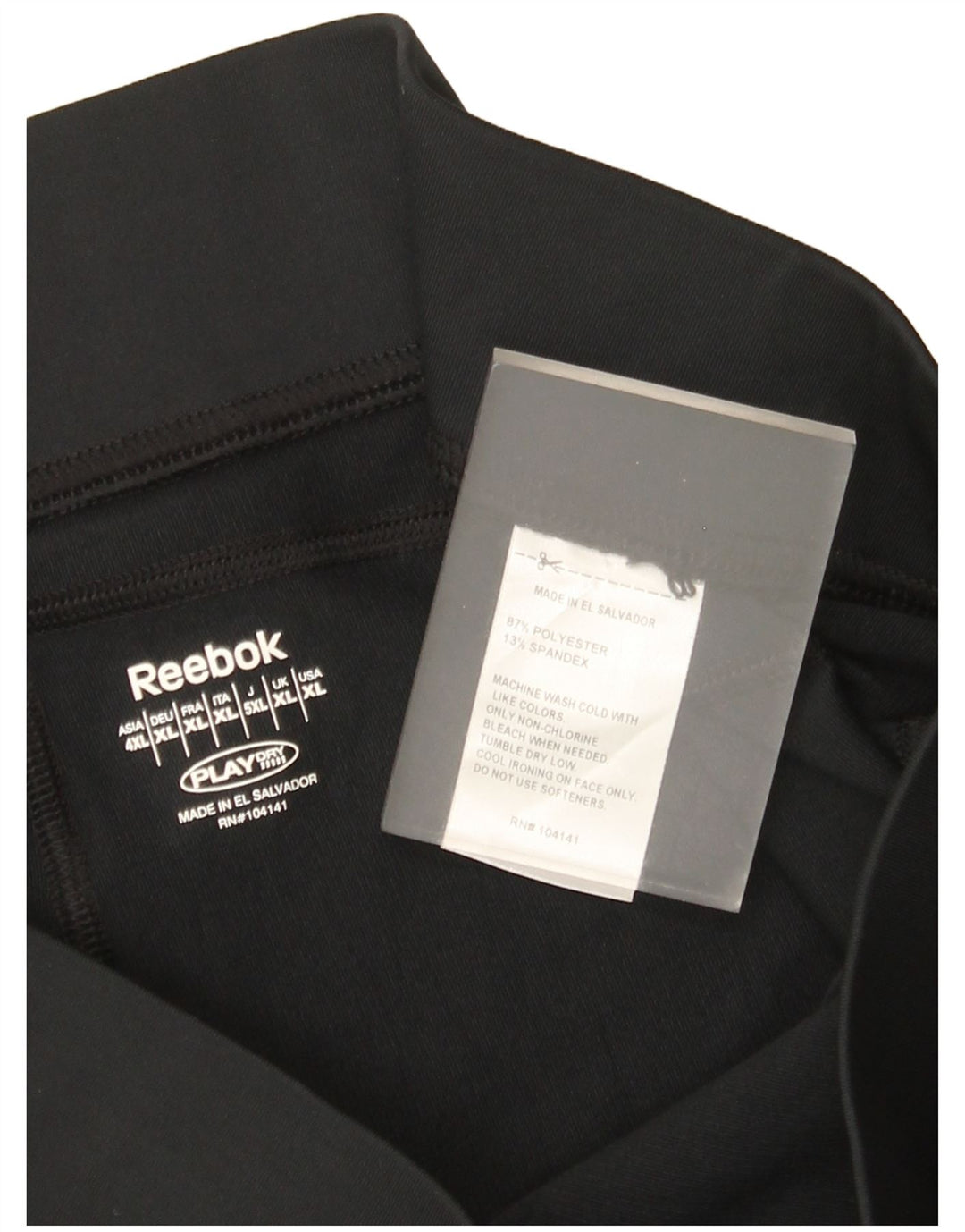 Leggings Reebok da donna UK 18 XL poliestere nero