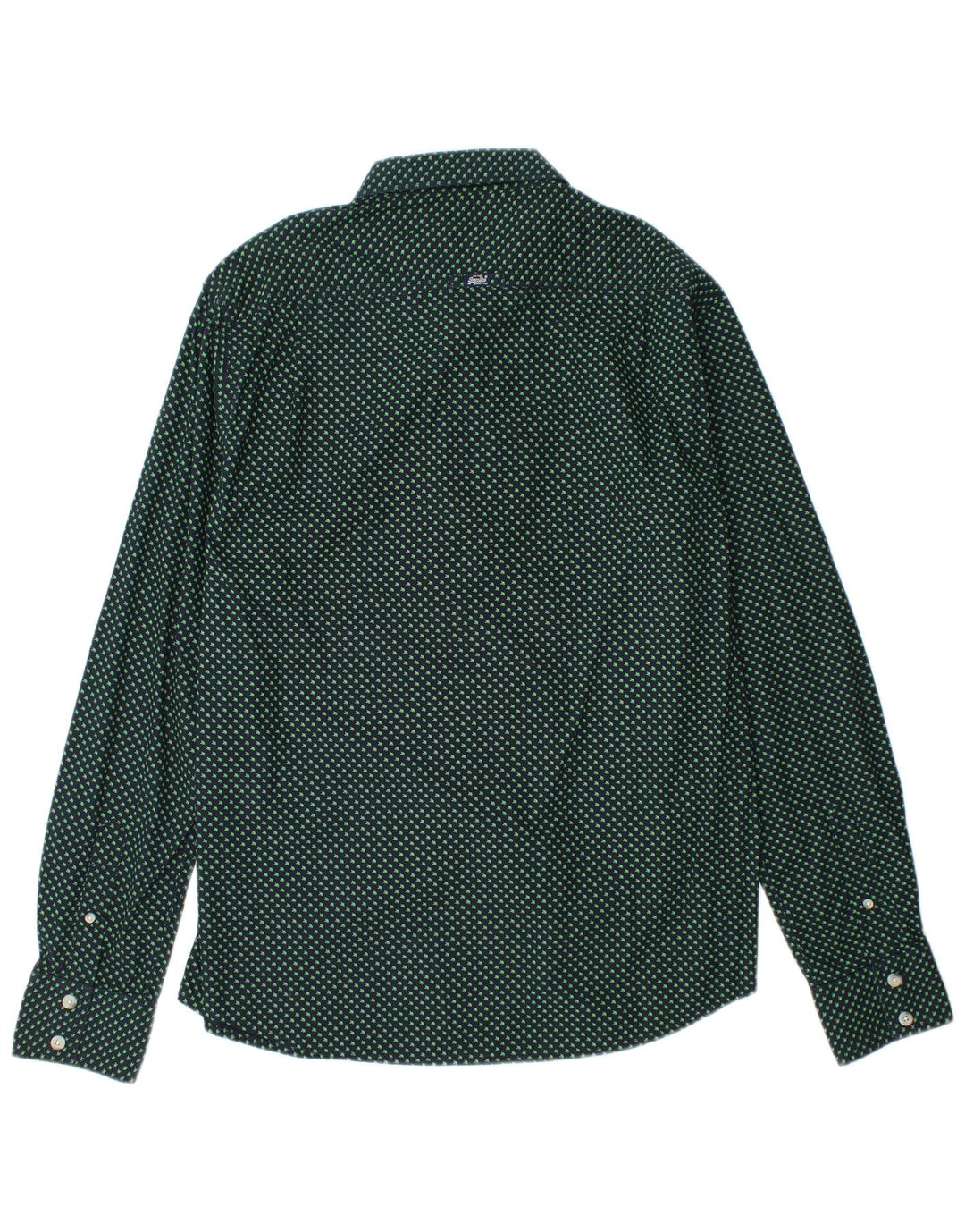 Camicia grafica da uomo SUPERDRY 2XL Blu navy maculato