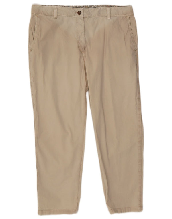 Pantaloni corti da donna Marks & Spencer UK 16 Large W34 L25 Bianco sporco