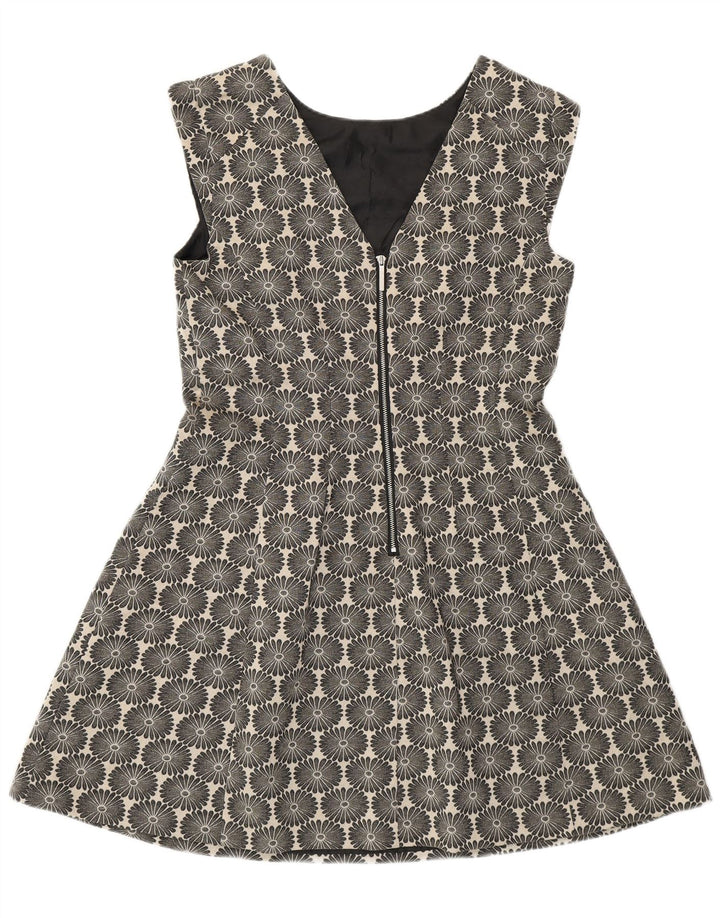 Abito a trapezio da donna Oasis UK 14 Cotone floreale medio blu navy