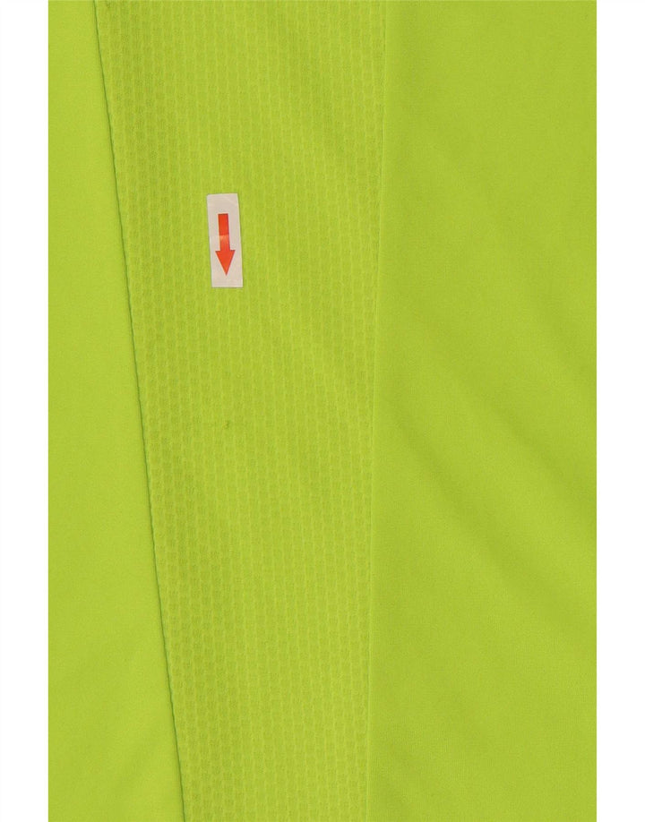 T-shirt Adidas Climacool da uomo Top in poliestere color block verde medio