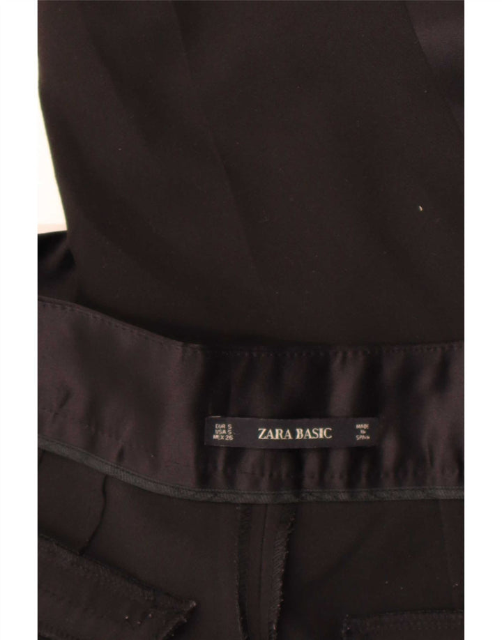 Pantaloni chino slim da donna Zara piccoli W26 L28 neri