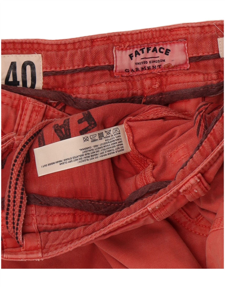 Pantaloncini chino da uomo Fat Face W40 XL in cotone rosso