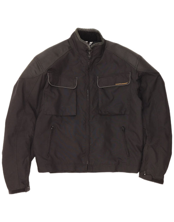 BIEFFE Mens Biker Jacket UK 44 2XL Black