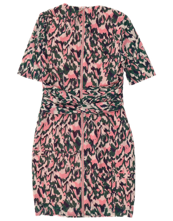 WHISTLES Womens Abstract Pattern Sheath Dress UK 10 Small Multicoloured
