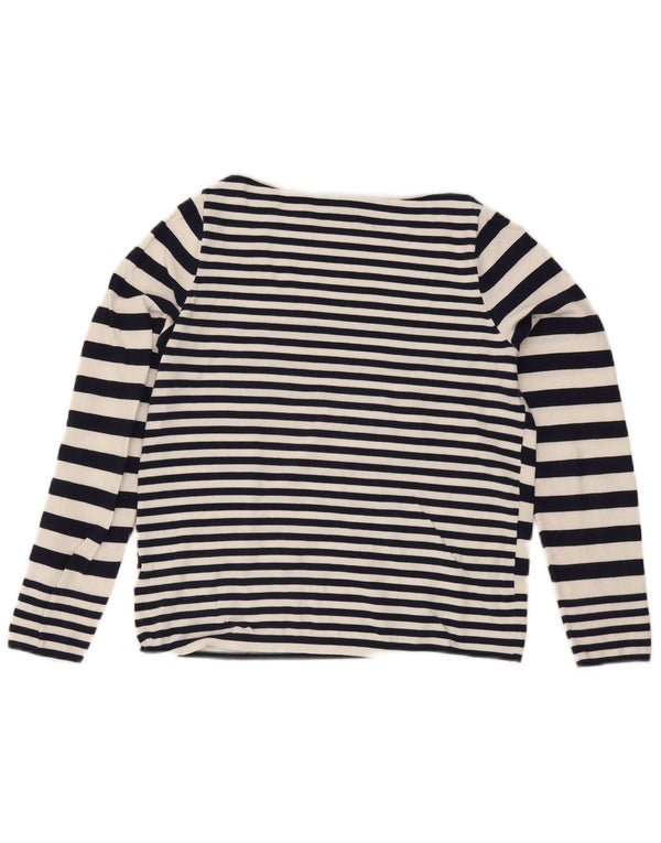 Maglione maglione con scollo a barca da donna Tommy Hilfiger UK 10 piccolo bianco nautico