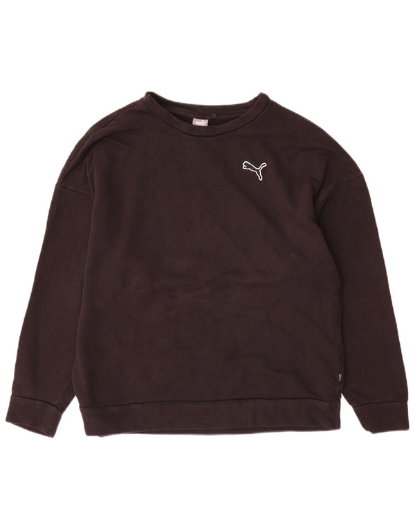 Felpa da donna Puma Jumper UK 16 Large Black Cotton