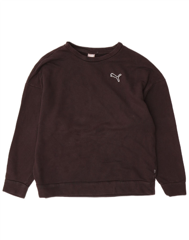 Felpa da donna Puma Jumper UK 16 Large Black Cotton