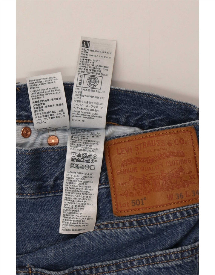 Levi's Uomo 501 Jeans dritti W36 L34 Cotone Blu