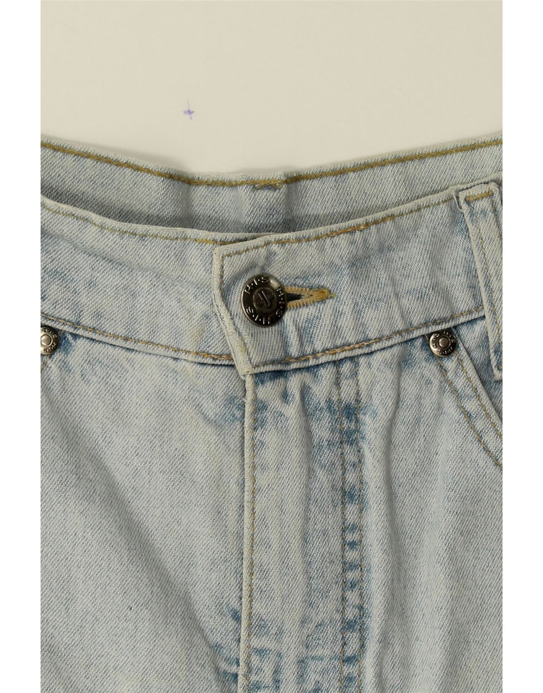 H.I.S Womens Denim Shorts UK 10 Small W28  Blue Vintage H.I.S and Second-Hand H.I.S from Messina Hembry 