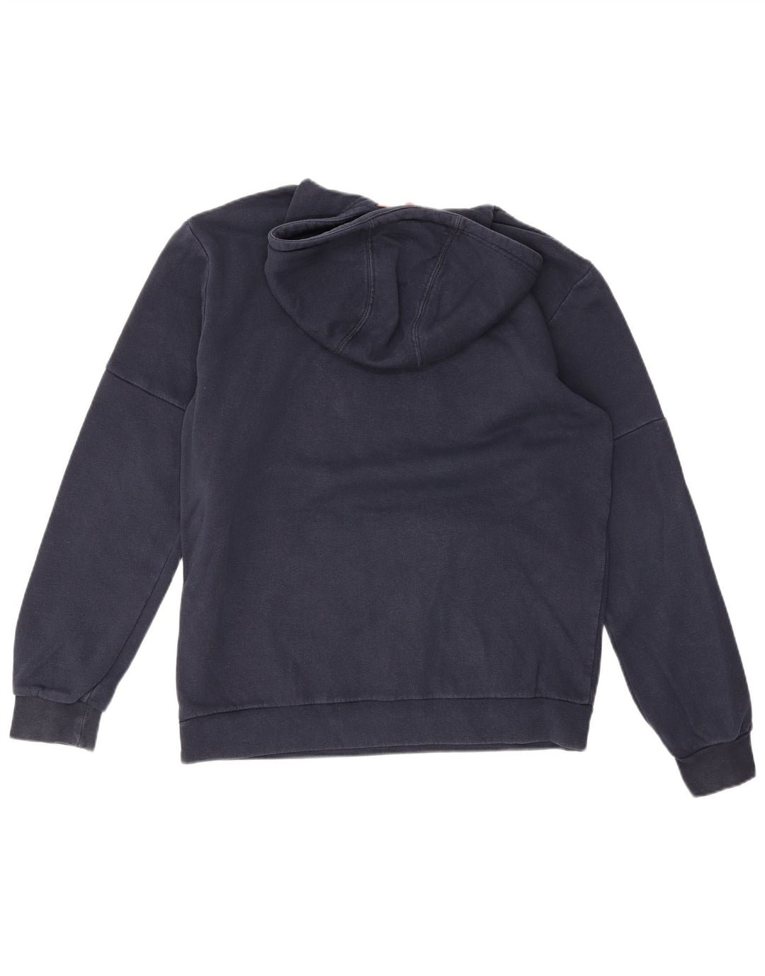 Felpa con cappuccio da uomo Adidas media in cotone blu navy