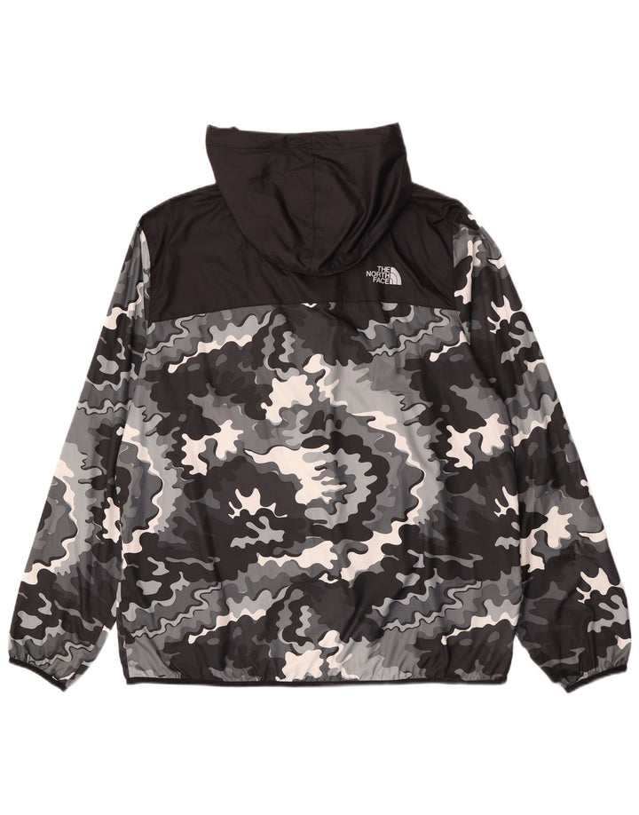 Giacca antipioggia da uomo con cappuccio The North Face UK 42 XL mimetica nera
