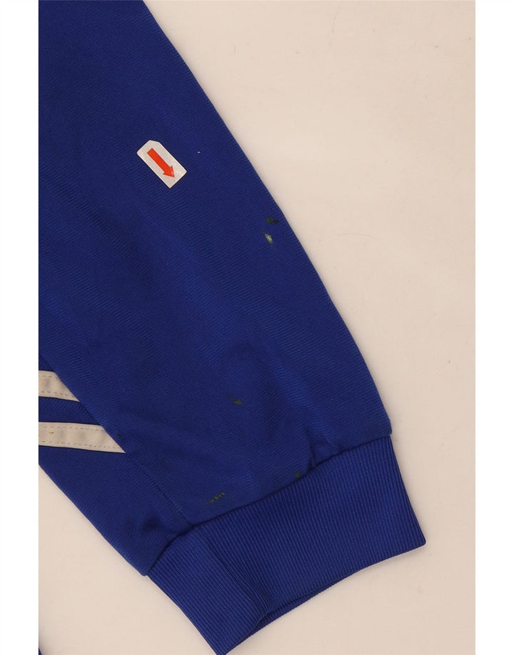 Giacca da ginnastica da uomo Adidas Top Giacca in poliestere color block blu medio