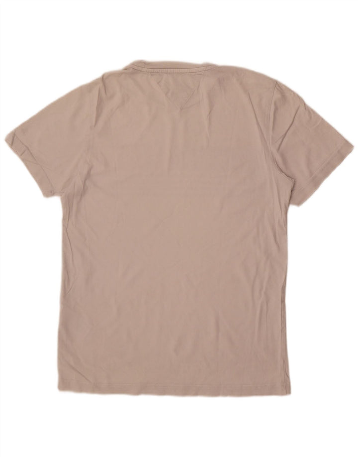 T-shirt grafica da uomo Tommy Hilfiger Top in cotone bianco medio