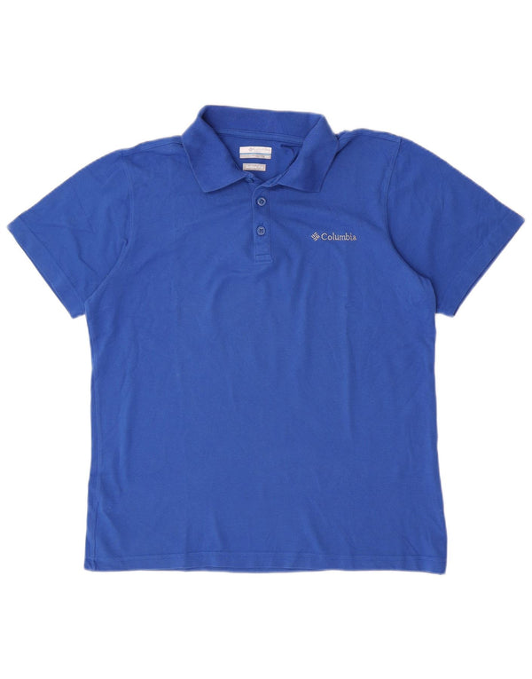 Polo Columbia Active da uomo piccola blu