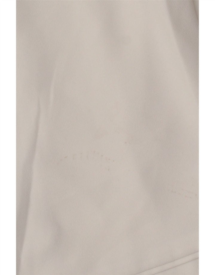 Giacca blazer aperta da donna con maniche a 3/4 Zara UK 10 piccola bianca