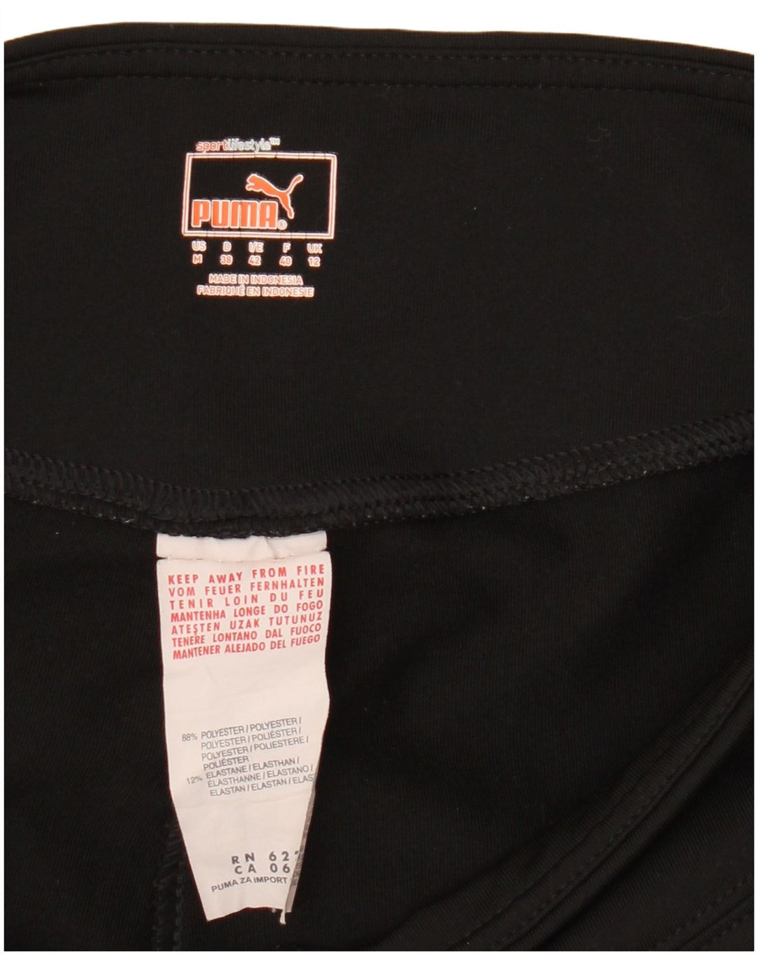Leggings Puma da donna UK 12 medio nero poliestere
