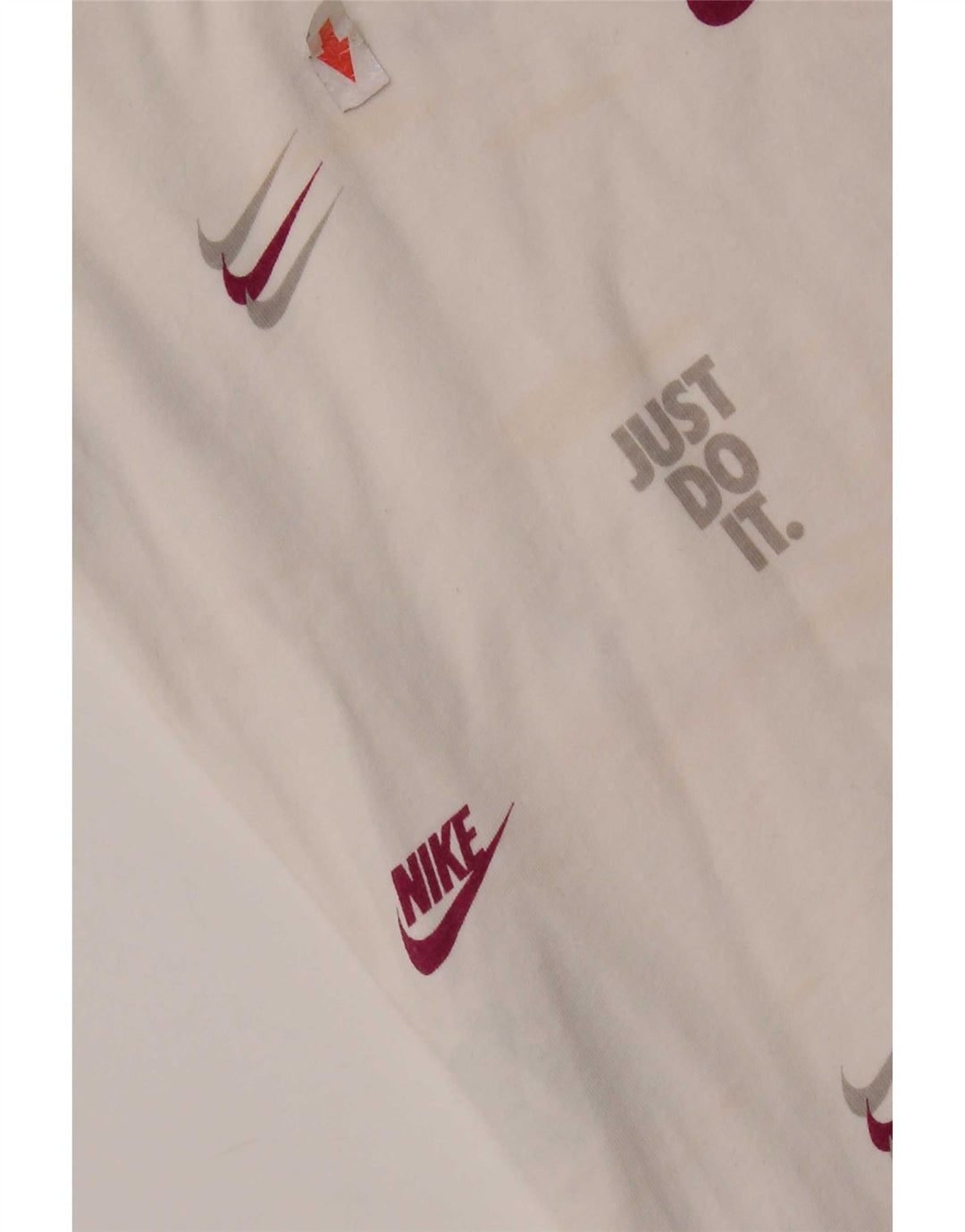 T-shirt grafica da uomo Nike Top grande in cotone bianco