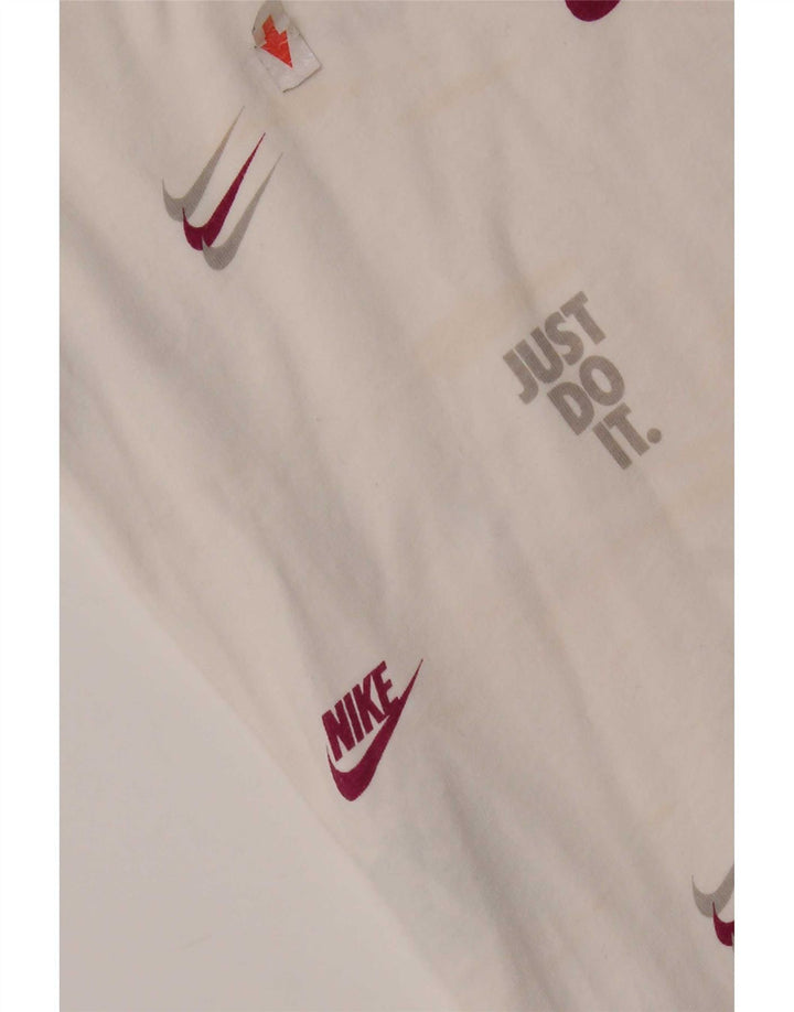 T-shirt grafica da uomo Nike Top grande in cotone bianco