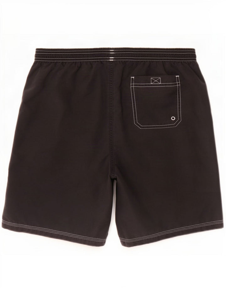 Pantaloncini da bagno grafici da uomo Hugo Boss medio nero in poliammide