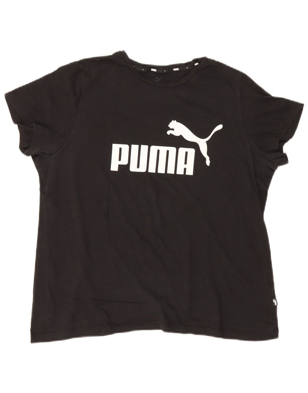 T-shirt grafica da donna Puma UK 18 XL Nera
