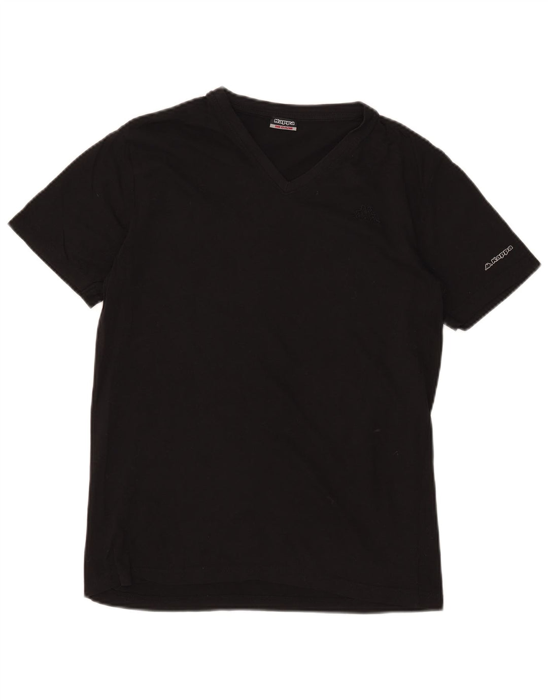 T-shirt Kappa da uomo media media nera