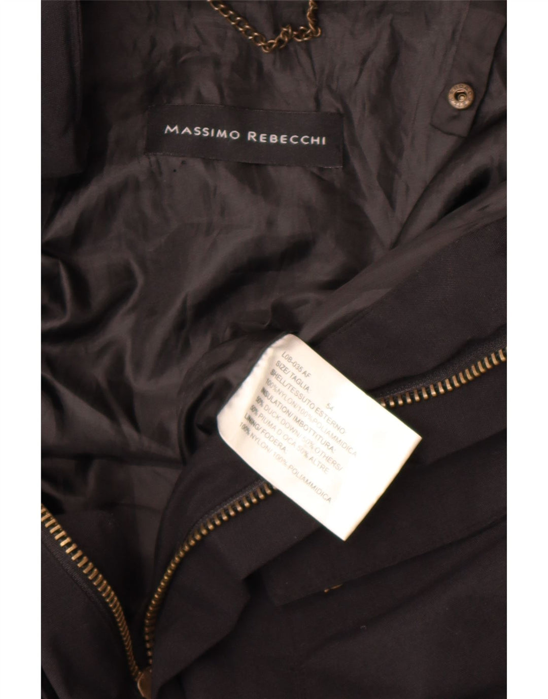 Giacca utility da uomo Massimo Rebecchi IT 54 2XL Nylon nero
