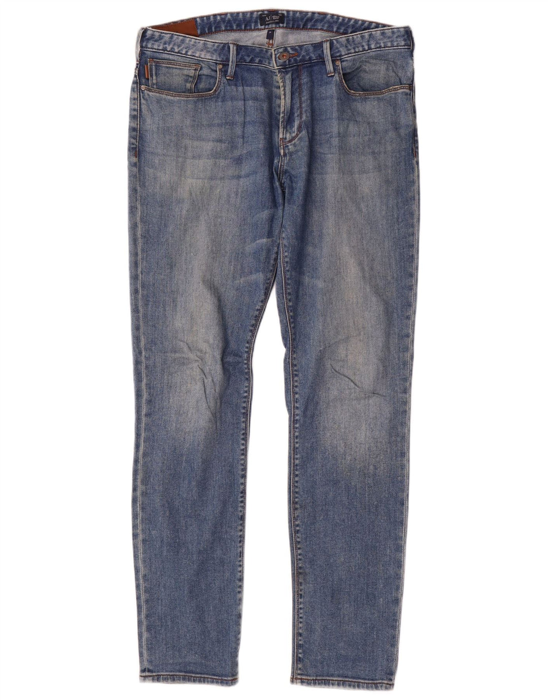 Jeans slim da uomo Armani W34 L34 cotone blu