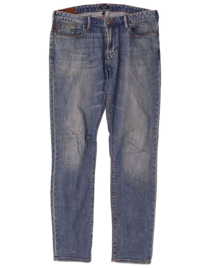 Jeans slim da uomo Armani W34 L34 cotone blu