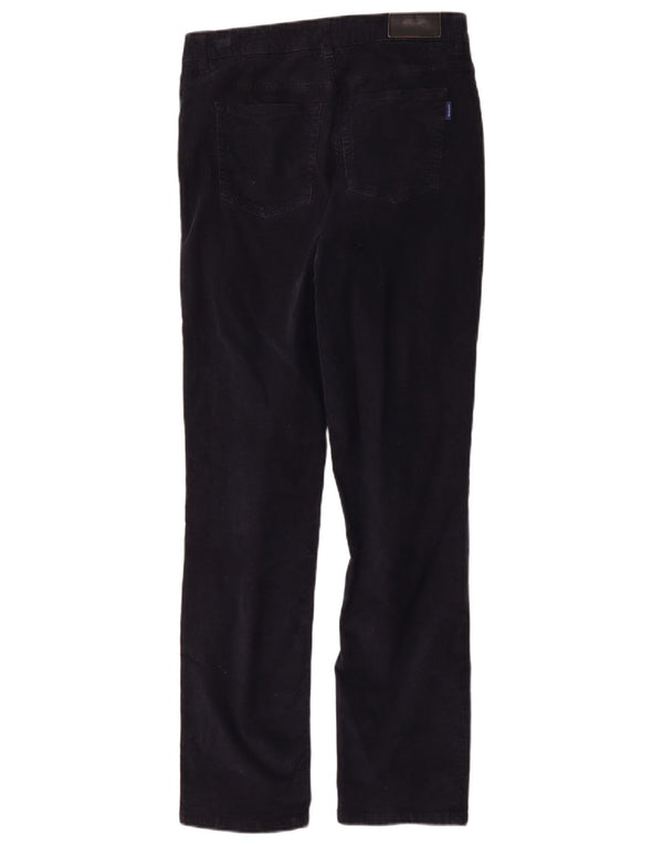 Pantaloni dritti da donna in velluto a coste Gant W29 L32 cotone blu navy
