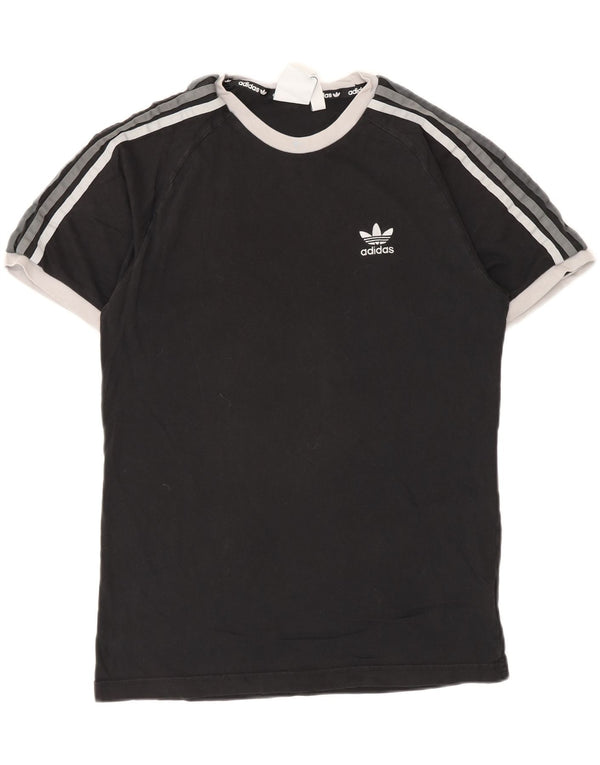 T-shirt Adidas da uomo Top Small in cotone nero