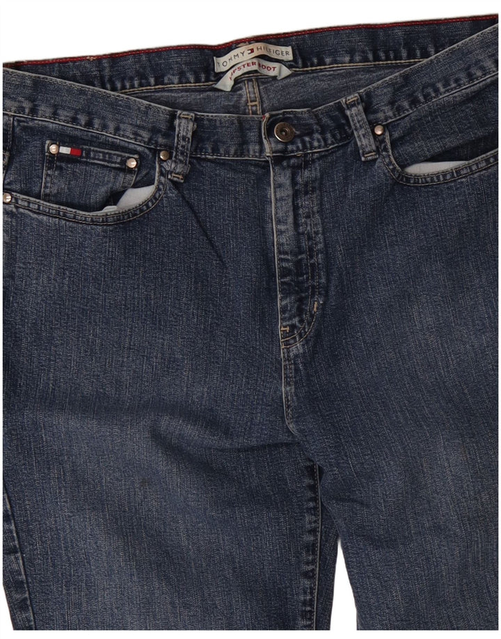 TOMMY HILFIGER Jeans bootcut da donna a vita bassa W34 L31 Blu