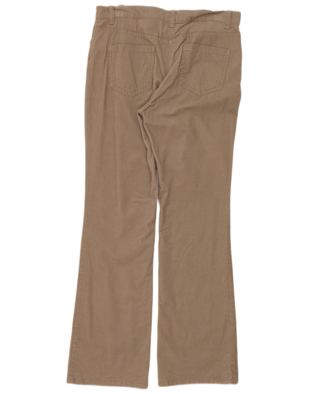 Pantaloni in velluto a coste bootcut da donna Marks & Spencer UK 12 Medium W32 L30 Beige