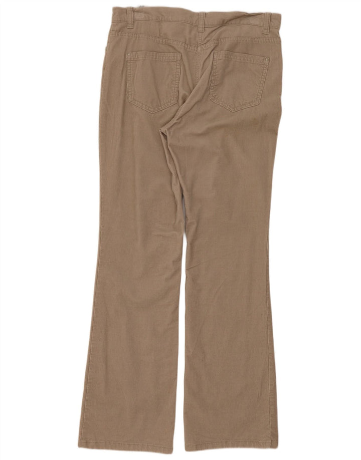 Pantaloni in velluto a coste bootcut da donna Marks & Spencer UK 12 Medium W32 L30 Beige