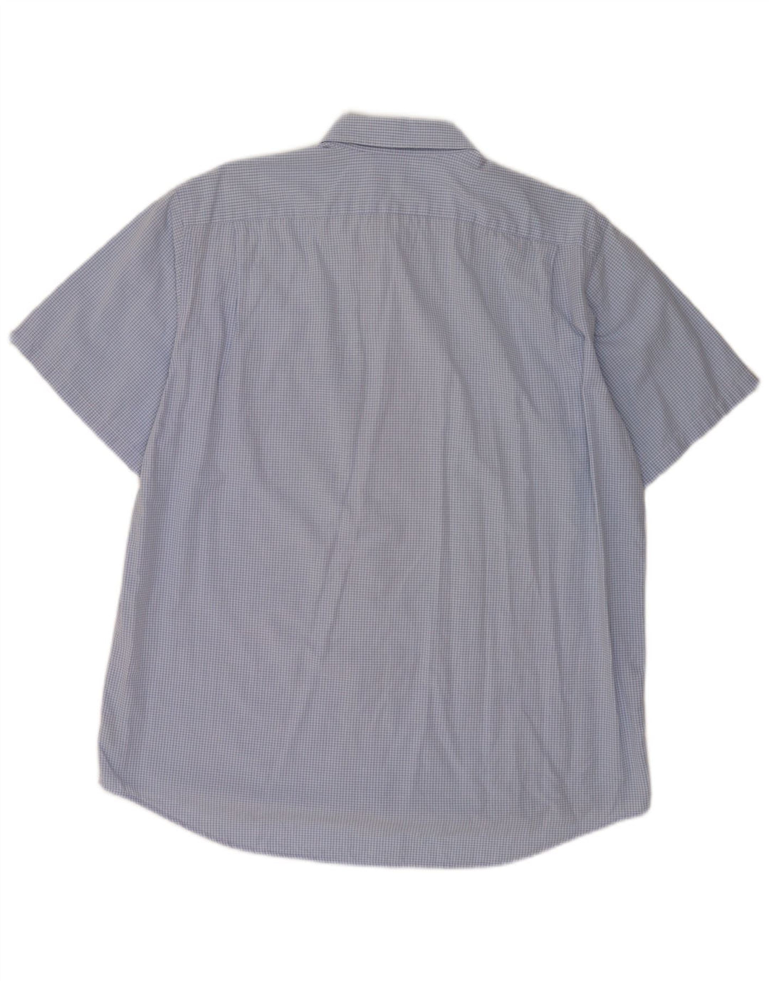 Camicia a maniche corte da uomo Lacoste taglia 42 grande cotone a quadri blu