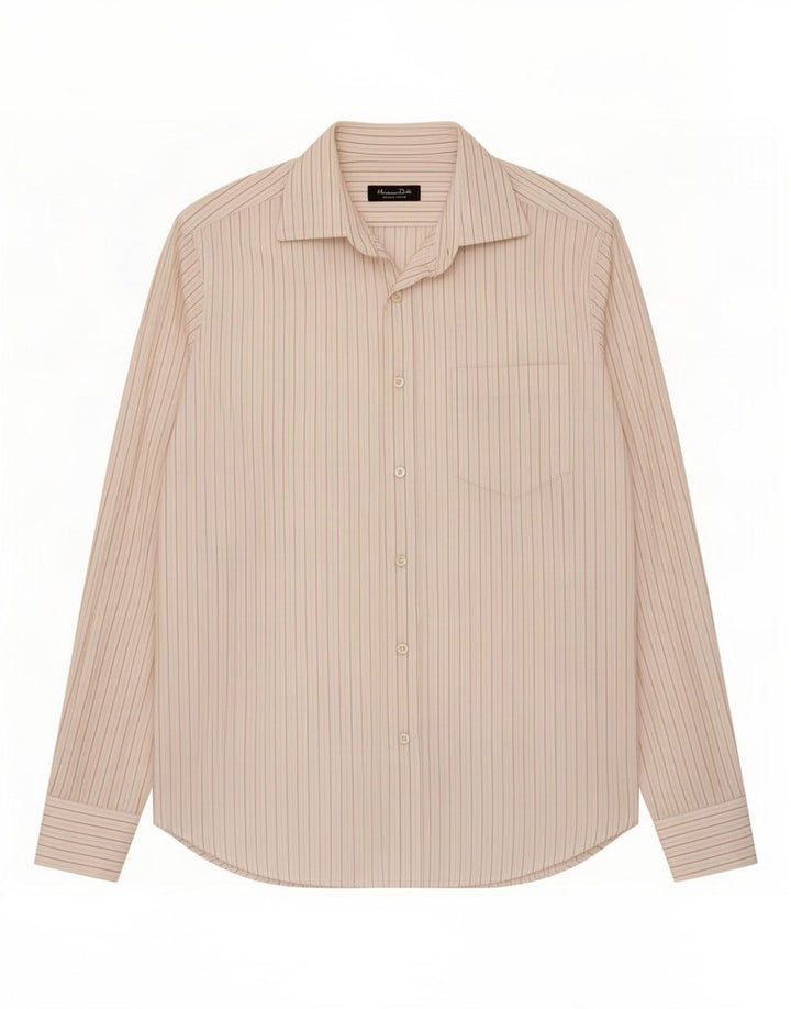 Camicia da uomo Massimo Dutti taglia 40 15 1/2 media a righe bianche