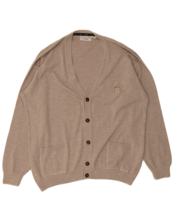 Maglione cardigan da uomo Hajo IT 50/52 Large Beige Acrilico
