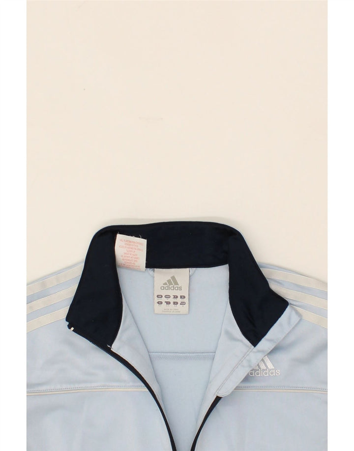 ADIDAS Boys Tracksuit Top Jacket 11-12 Years Blue Colourblock Polyester Vintage Adidas and Second-Hand Adidas from Messina Hembry 