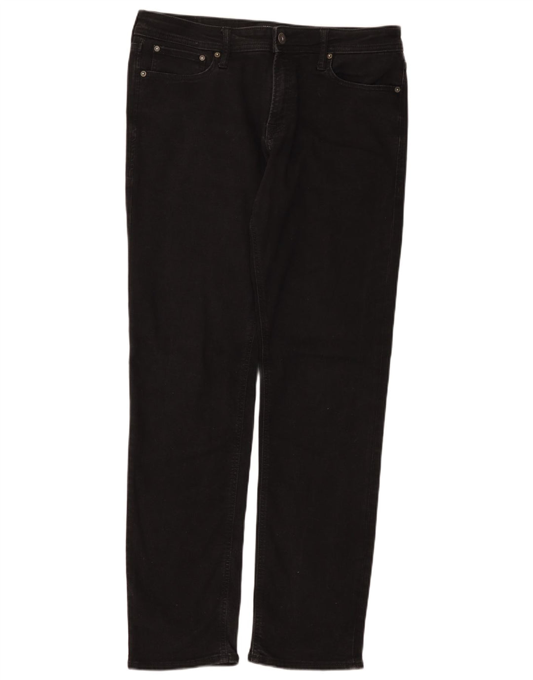Jeans dritti da uomo Jack & Jones W34 L34 cotone nero