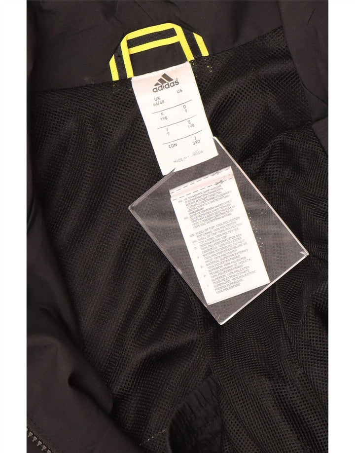 Giacca da tuta da uomo Adidas UK 46/48 XL Poliestere color block nero